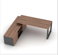 Offre Spéciale moderne chêne bureau directeur bureau petit mobilier de maison avec bois couleur salle à manger école salon PDG bureau certifié CE