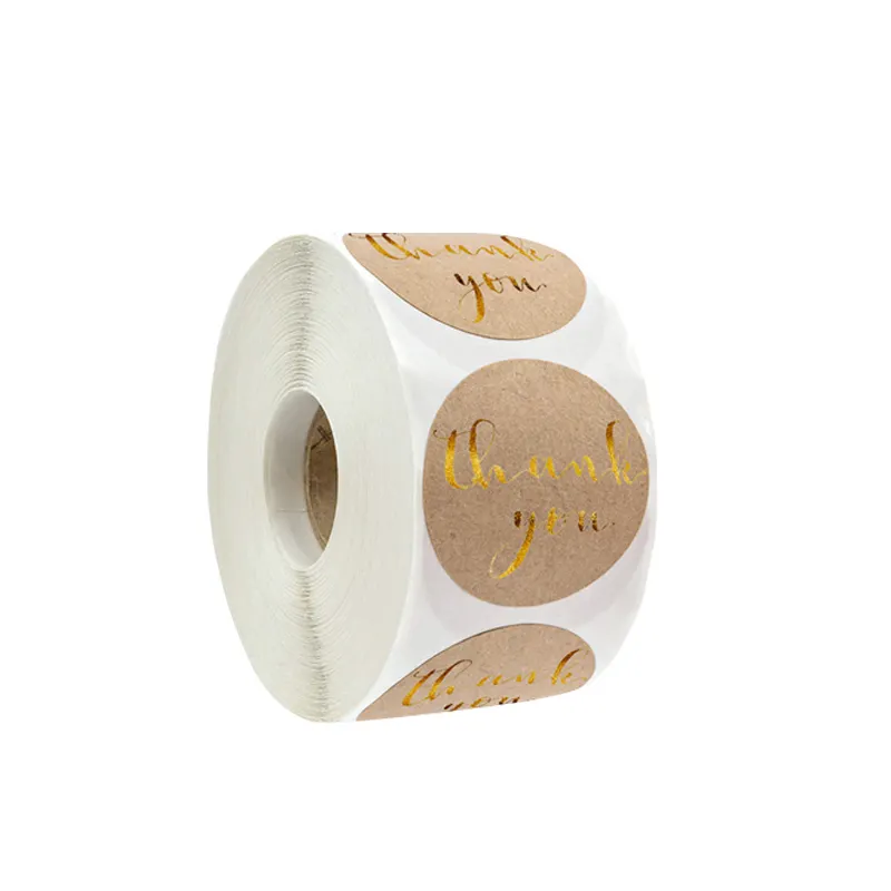 AO sheng Custom pattern size color Transparent wine thermal paper label stickers printer