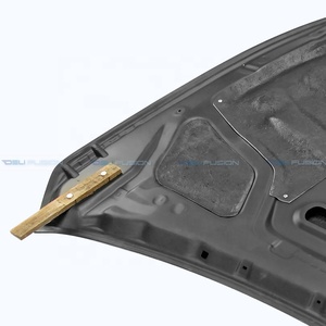 Capó VQ37 para Infiniti Q50 Q50S VQ37 V37 2014-2025, tipo AM, de fibra de carbono, con ventilación frontal. - Product Image 5