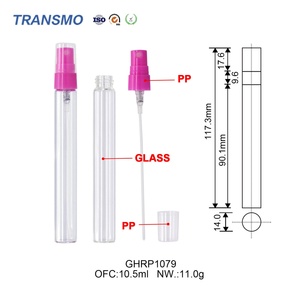 Flacon pulvérisateur en verre écologique de 10 ml, flacon pulvérisateur pratique pour lotion, parfum, shampoing, logo personnalisé - Product Image 3