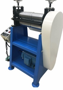Máquina de laminación de cuero con presión cilíndrica y cinta ajustable de velocidad dinámica para tirar de correas de hombro - Product Image 2