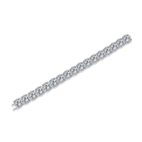 Moissanit Tennis-Armband 925 Sterling Silber 11mm 85ct 4-Krappen-Fassung 19cm Luxus-Schmuck für Damen