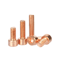 Vis à tête cylindrique à six pans creux en cuivre DIN912 M2 M2.5 M3 M4 M5 M6 M8 T2 pour le bricolage