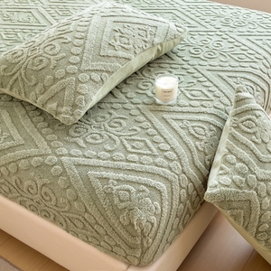 Taffeta được trang bị tấm với 3D thêu-Đầy đủ/Nữ Hoàng sâu túi giường váy - Product Image 6