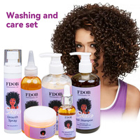 Kit Professionnel Personnalisable pour Soins Capillaires Chebe – Shampoing et Après-Shampoing Anti-Pelliculaire Sans Sulfate, Huile Essentielle pour la Croissance des Cheveux Bouclés