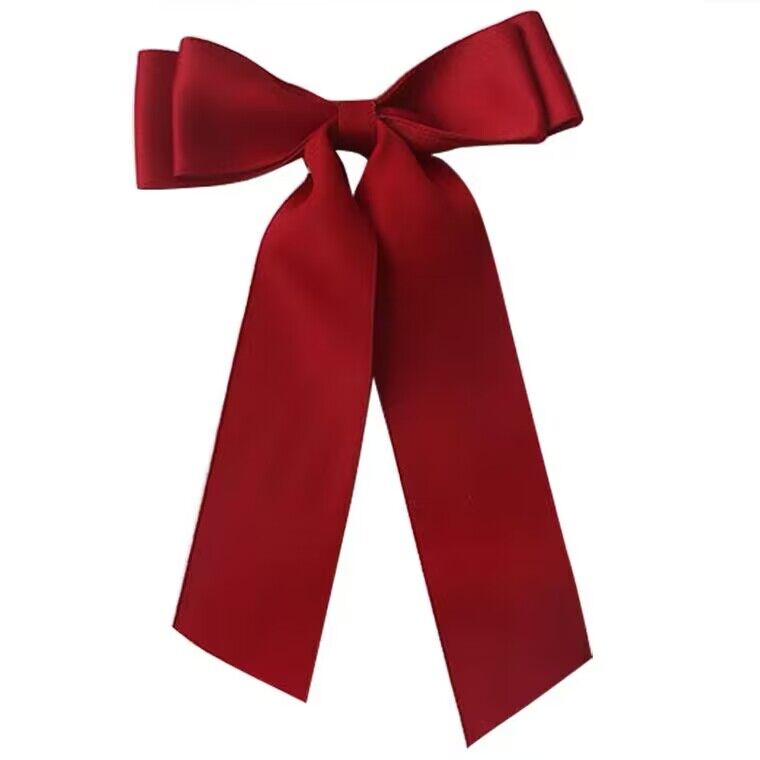 Wholesale Custom Hot Sale Polyester Ribbon Pre-tied Satin Ribbon Elastic Bow with Stretch Loop for Gift Box Packing