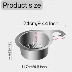 Stainless Steel Swan-shaped <b>Sink</b> <b>Basket</b> Drainage <b>Basket</b> with Removable Goose Head Drainage <b>Basket</b> - Product Image 4