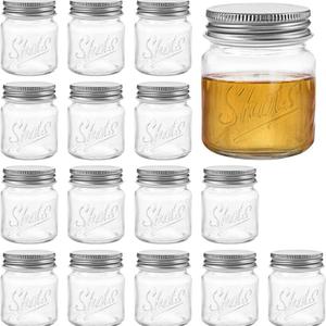 Vente en gros <span class=keywords><strong>de</strong></span> mini bocaux Mason <span class=keywords><strong>vides</strong></span>, verres à liqueur, <span class=keywords><strong>pots</strong></span> à confiture avec couvercle en métal, 2 onces, stockage alimentaire, utilisable au vapeur - Product Image 1