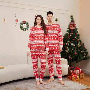 Fábrica Venda Direta Família Roupas Set Manga Longa Natal Elk Deer Vestuário Xmas Cartoon Pijama Atacado - Product Image 2