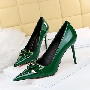 European style sexy thin women's shoes stiletto super white high heel suede shallow mouth pointed rhinestone shoes