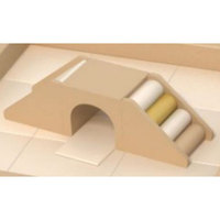 Juego de Pista de Carreras de Madera para Niños con Rampa, Puente, Túnel y Espiral para Zona de Juegos Interior, Capacidad de 100-500 kg