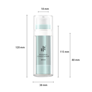 Botella sin aire de doble capa de 30ml y 50ml, botellas cosméticas recargables de resorte TPE de plástico ecológico, botella de crema para mascotas PP sin mí - Product Image 4