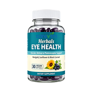 Complément alimentaire pour la santé des yeux avec huile de tournesol, huile de carthame, lutéine, zéaxanthine, cassis pour les yeux secs, soutien à la vision saine, naturel - Product Image 1
