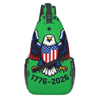 Sac bandoulière léger en polyester, motif drapeau américain, Aigle, 250e anniversaire de l'Amérique, sac à bandoulière patriotique
