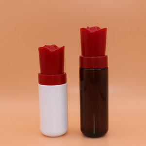Botella de spray con purpurina para el cuerpo cosmético plástico 100mL 120ml 150ml Perfume botella de spray de niebla fina botellas de spray con tapa en forma de rosa - Product Image 2