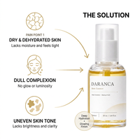 Huile Visage Anti-Âge Bio Naturelle Pure Formule Personnalisée GMPC à la Vitamine C, Niacinamide et Acide Hyaluronique