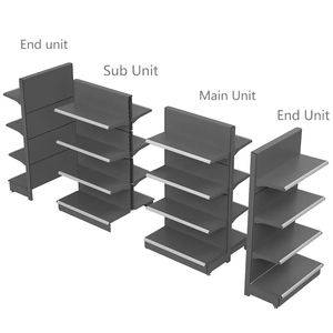 Guichang Étagère Présentoir Étagères pour Étagères de Supermarché d'<span class=keywords><strong>Occasion</strong></span> Étagères de <span class=keywords><strong>Gondole</strong></span> (W47 "* D16" * H74 ") - Product Image 2