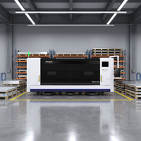 DEREK Machine de découpe laser à fibre entièrement fermée 3015S avec système de chargement automatisé, machine de découpe CNC industrielle pour le traitement des tôles métalliques