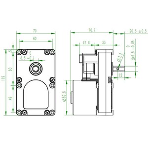 Moteur à engrenages de chaudière à granulés de type broche <span class=keywords><strong>Fengtech</strong></span> AC220V 50Hz 1.5RPM - Product Image 2