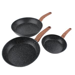 3 uds Sartén envío rápido doble seguridad saludable inducción <span class=keywords><strong>aluminio</strong></span> granito antiadherente sartén cocina utensilios de cocina - Product Image 2