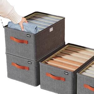 Approvisionnement d'usine Garde-robe <span class=keywords><strong>Pantalon</strong></span> Organisateur Pliable Culotte Chaussettes Vêtements <span class=keywords><strong>Tiroir</strong></span> Sous-Vêtements Cubes De Stockage Diviseur - Product Image 1