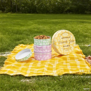 Boîtes d'emballage rondes en métal écologiques très vendues, boîtes en aluminium avec couvercles à vis, boîtes à biscuits et gâteaux. - Product Image 4