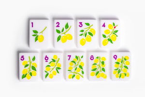 En stock: Juego de 160 fichas de Mahjong de lujo de acrílico grabado, blancas, de América, las más nuevas y mejores del mercado, de 1.24*0.90*0.63 pulgadas, al por mayor, ideales para viajes. - Product Image 5