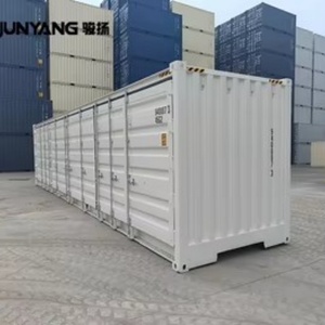 ตู้คอนเทนเนอร์ขนส่งสินค้าแบบเปิดด้านข้าง ขนาด 40 ฟุต ความยาวแบบ High Cube ผลิตจากเหล็กคอร์เทน ได้รับการรับรอง CSC พร้อมประตูเปิดด้านข้าง ขายส่งจากจีน - Product Image 2