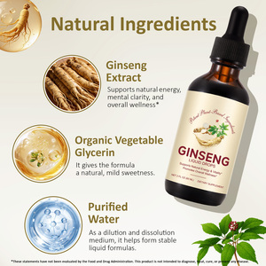 Suplementos Veganos de <span class=keywords><strong>Ginseng</strong></span> Vermelho Coreano Acentiallabs, Extrato Herbal Natural de <span class=keywords><strong>Panax</strong></span> <span class=keywords><strong>Ginseng</strong></span> em Gotas Líquidas para Homens e Mulheres - Product Image 2