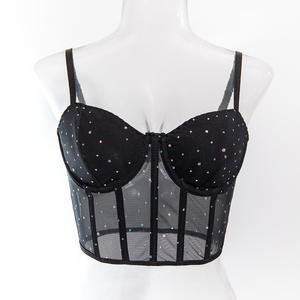 Guangzhou Auyan, сексуальный облегающий жилет в стиле ночного клуба, с блестками, на косточках, на косточках, облегающий жилет для девушек - Product Image 3