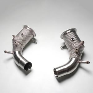 ออกแบบมาเพื่อประสิทธิภาพสูง ท่อไอเสียรถยนต์สแตนเลสแบบตรงสำหรับ Porsche 911 992 3.0T T304 พร้อมแผ่นกันความร้อน - Product Image 5