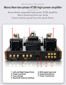 Trasforma il Tuo Soggiorno in una Sala da Concerto: Amplificatore a Valvole LXY-KT88, Riscopri la Tua Collezione Musicale con - Product Image 2