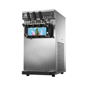 20-28L/h 3 Flavor Soft Ice <b>Cream</b> <b>Maker</b> Machine Commercial Soft Serve Ice <b>Cream</b> Machine - Product Image 3