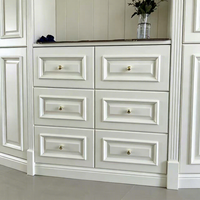 Buffet en bois blanc de style américain multifonctionnel et populaire avec armoires combinées pour usage domestique