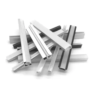 Eropa Gratis cetakan OEM 6063 6061 pemotongan busur persegi datar arsitektur Led profil aluminium untuk dekorasi