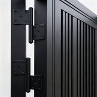 Portail d'entrée de villa en aluminium cintrée sur mesure 6063-T5, sans rouille