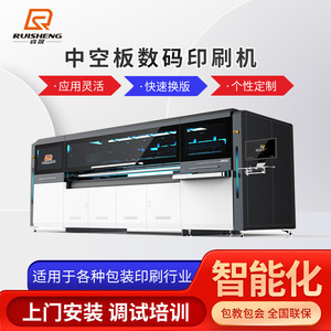 Rusheng Corrugated Cardboard Digital Printer 1440dpi UV Ink 2 Heads Color <b>Printing</b> <b>Machine</b> For Packaging - Product Image 4
