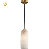 Lámpara colgante única de alabastro minimalista de diseño nórdico, lámpara de araña moderna de lujo para comedor con isla de cocina