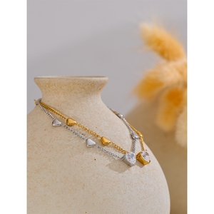JINYOU 5086 Set <span class=keywords><strong>di</strong></span> Collana e Bracciale con Cuore in Zirconia Cubica Lucida, Set <span class=keywords><strong>di</strong></span> <span class=keywords><strong>Gioielli</strong></span> in Acciaio Inossidabile PVD per Donne, <span class=keywords><strong>Gioielli</strong></span> per <span class=keywords><strong>San</strong></span> <span class=keywords><strong>Valentino</strong></span> - Product Image 4