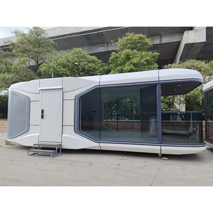 Modular Living Office Casas prefabricadas portátiles Espacio de vida al aire libre Cápsula Casa Estructura de acero Contenedor Casa Cápsula espacial - Product Image 1