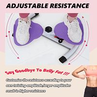 Máquina Ajustable para Ejercitar la Cintura, Disco Giratorio para Abdominales, Tabla para Ejercicios de Cintura, Escultor de Cintura
