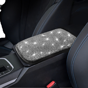 Xingyue Accessori Decorativi <span class=keywords><strong>Interni</strong></span> <span class=keywords><strong>Auto</strong></span> Anteriori, Cuscinetto per Bracciolo <span class=keywords><strong>in</strong></span> <span class=keywords><strong>Pelle</strong></span> Creativo con Diamanti Bling, Tappetino Lussuoso per Bracciolo - Product Image 1