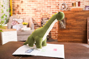 Büyük rahat peluş Brachiosaurus dinozor yumuşak ve sevimli doldurulmuş hayvan yastık sevimli ayakta tasarım - Product Image 2