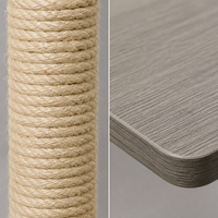 Table d'appoint griffoir pour chat YAOYUE 2-en-1 avec panneau de griffage en sisal et plateau de 15 mm, 28,3x15,7x23,6 pouces pour chats de grande taille