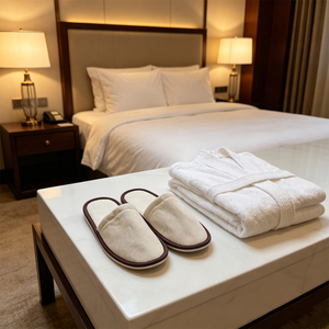 Chinelos de Hotel Personalizáveis, Chinelos Descartáveis para Spa, Chinelos Laváveis de Bico Fechado para Quartos de Hóspedes, Uso Doméstico e Viagem - Product Image 4