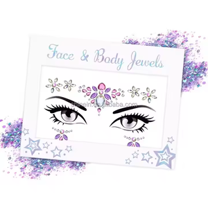 Tatuaje temporal Body Art Face Jewel Adhesivo Rhinestone Face Jewel Stickers <span class=keywords><strong>para</strong></span> maquillaje de fiesta - Product Image 1