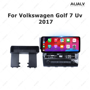 Aijia 12.3 INCH Car Radio Stereo Frame Dashboard Panel Internal Parts for VW <span class=keywords><strong>Golf</strong></span> 2017-2018 LHD UV Black with Wire Cable - Product Image 2