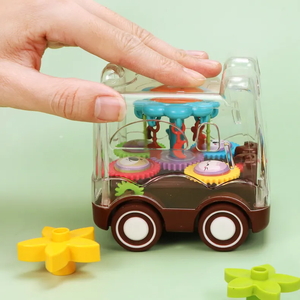 Mainan Anak Desain Baru Kendaraan Inersia Transparan Tahan Jatuh Bus Lucu Mini Mobil Mainan Hadiah Ulang Tahun Anak - Product Image 3