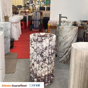 Lavabo de Pedestal em Pedra Sinterizada com Design Moderno para Wudu Muçulmano e Oração em Mesquitas, Mobiliário de Banheiro para Lavagem de Pés Wudumate - Product Image 3