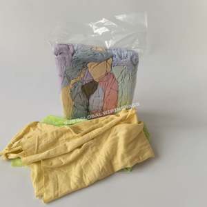 Trapos de algodón textil mixtos para limpieza industrial, trapos de algodón de colores claros, trapos de algodón mixtos de alta absorción - Product Image 1